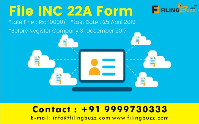 INC 22A Form Filing Online